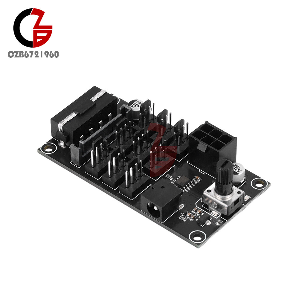 Computer Chassis PWM Violent Fan Speed Controller 9-Channel Fan Hub Controller