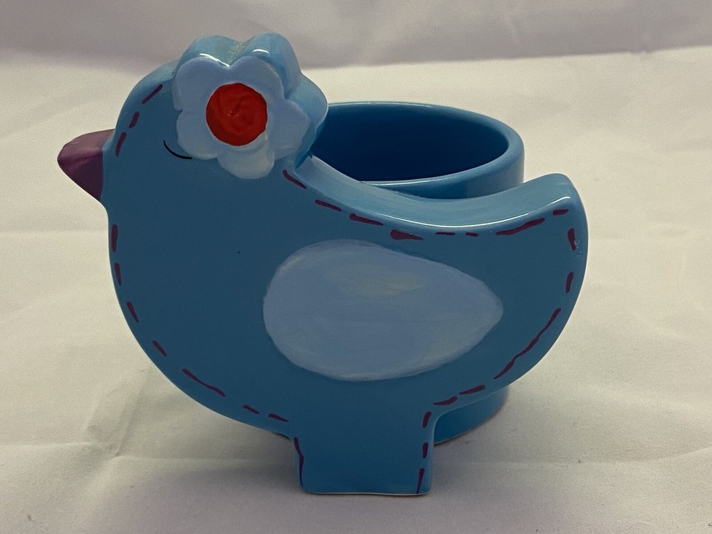 Ceramic BIRD COOKIE Mini Planter Candy Jar Rocket Farms