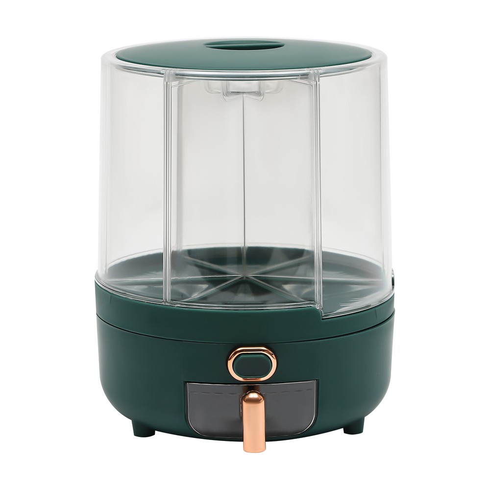 Rice Storage Container with 6 Compartments – Rotatable, Airtight Design