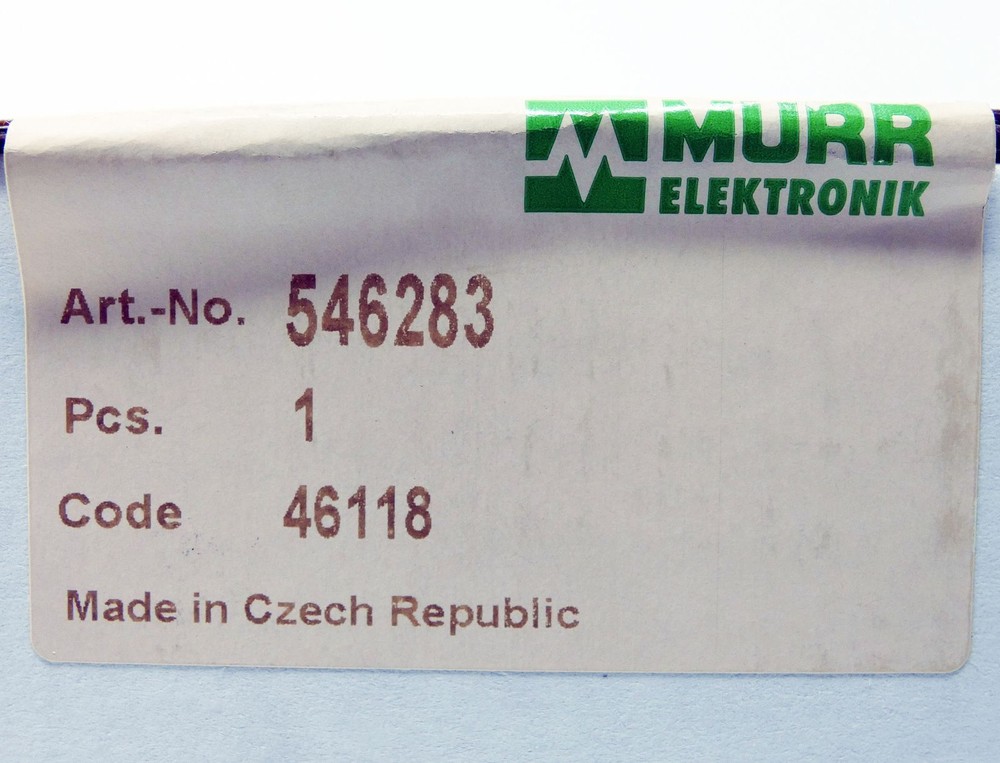 Murr Electronics Art No. 546283 46118 -sealed-