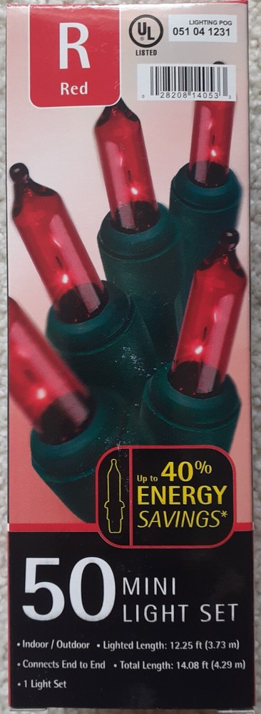 NIB Target 50 Count Red Incandescent Mini Lights