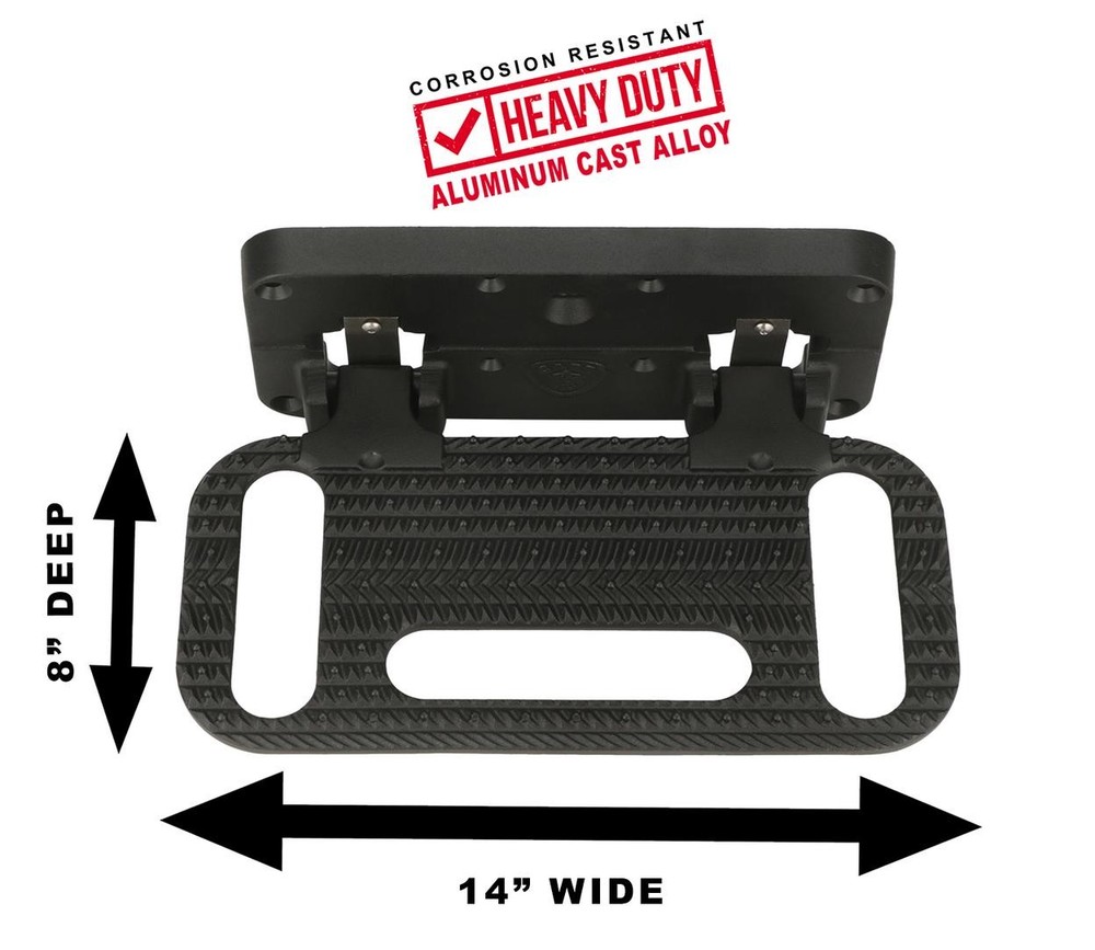 Carr HD Mega Step; Flat Mount; Non LED Step Surface; XP3 Black- Single | 194001