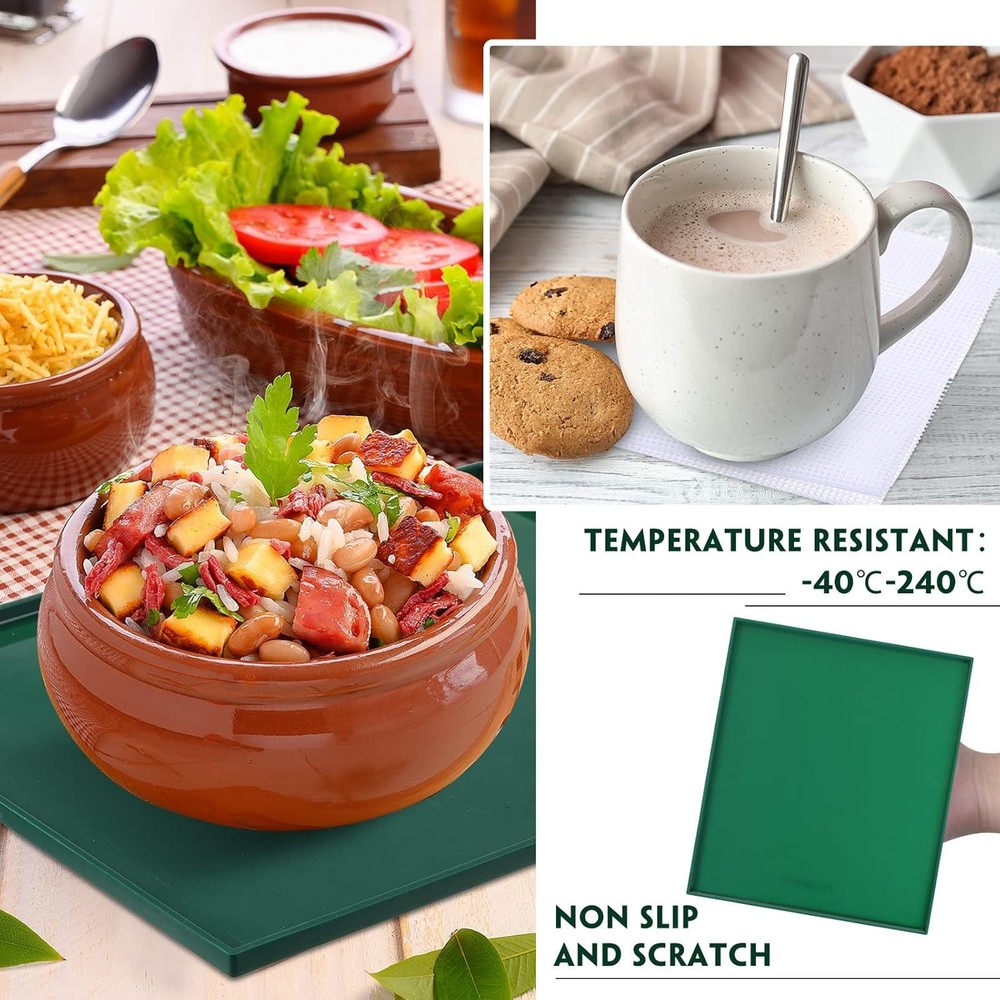 8 Pcs Silicone Dehydrator Sheets Trays with Edge and 10 Pcs Mesh Dehydrator M...