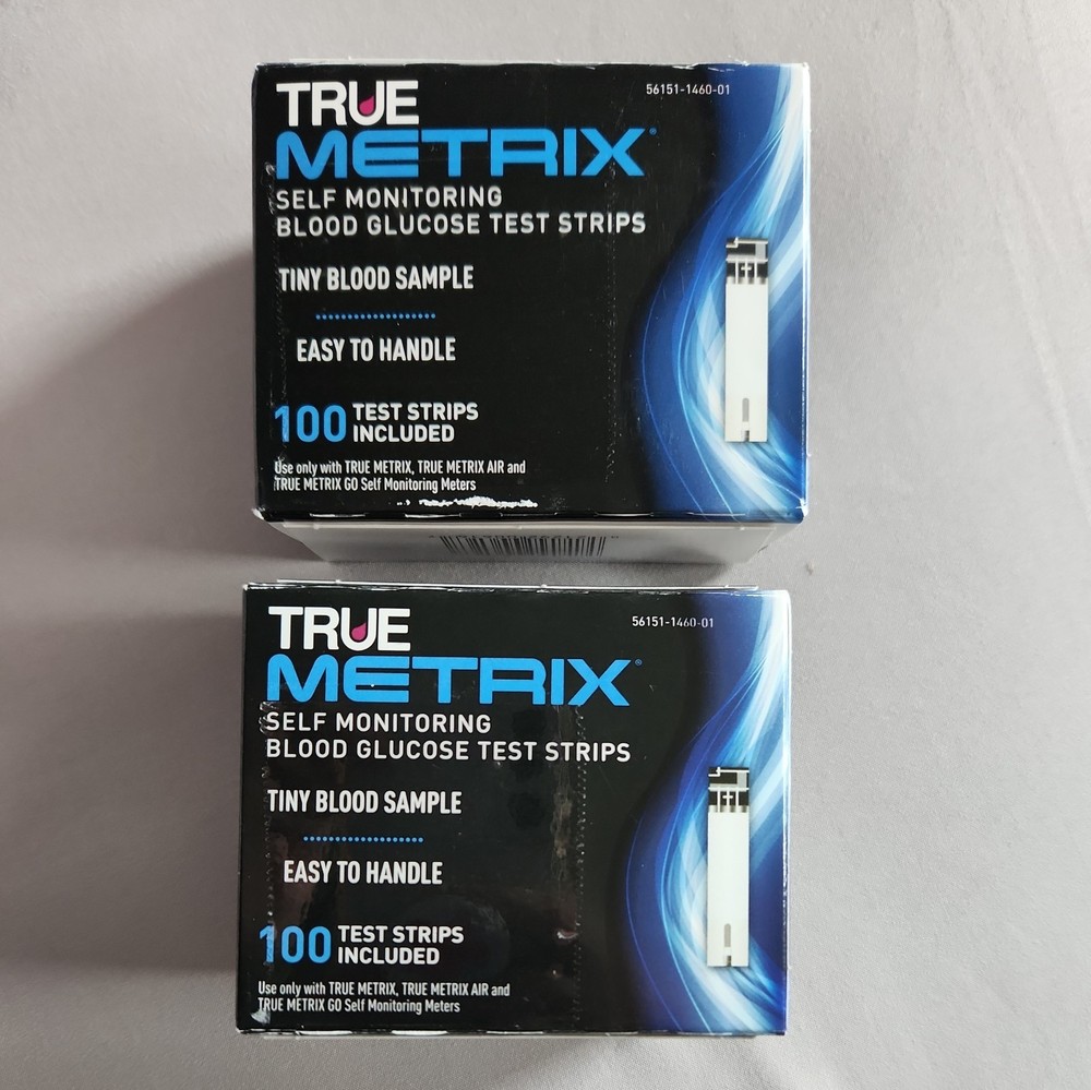 True Metrix Blood Glucose Test Strips 200 count EXP 04/2026+