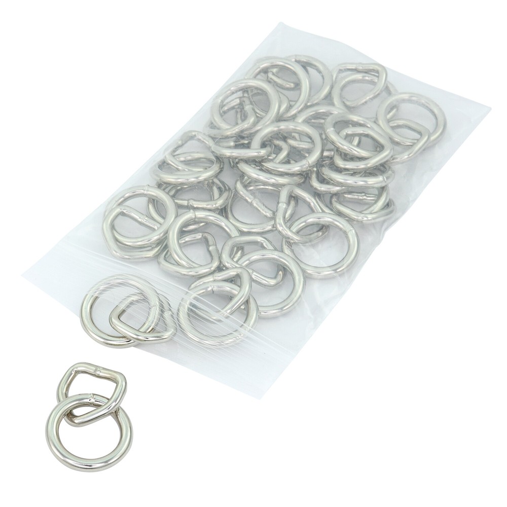 Silver Small 28mm Bondage Rings – Single - StudsAndSpikes