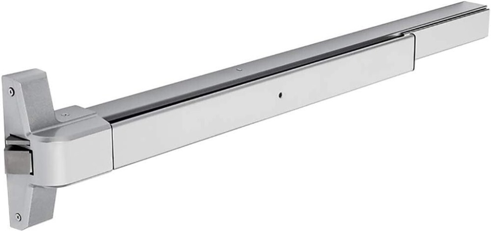 Push Bar Panic Exit Device Aluminum, with Exterior Lever