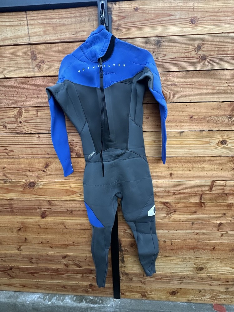 Quicksilver Syncro Wet Suit Size 12B 4:3 Warm Flight Technology Navy Blue