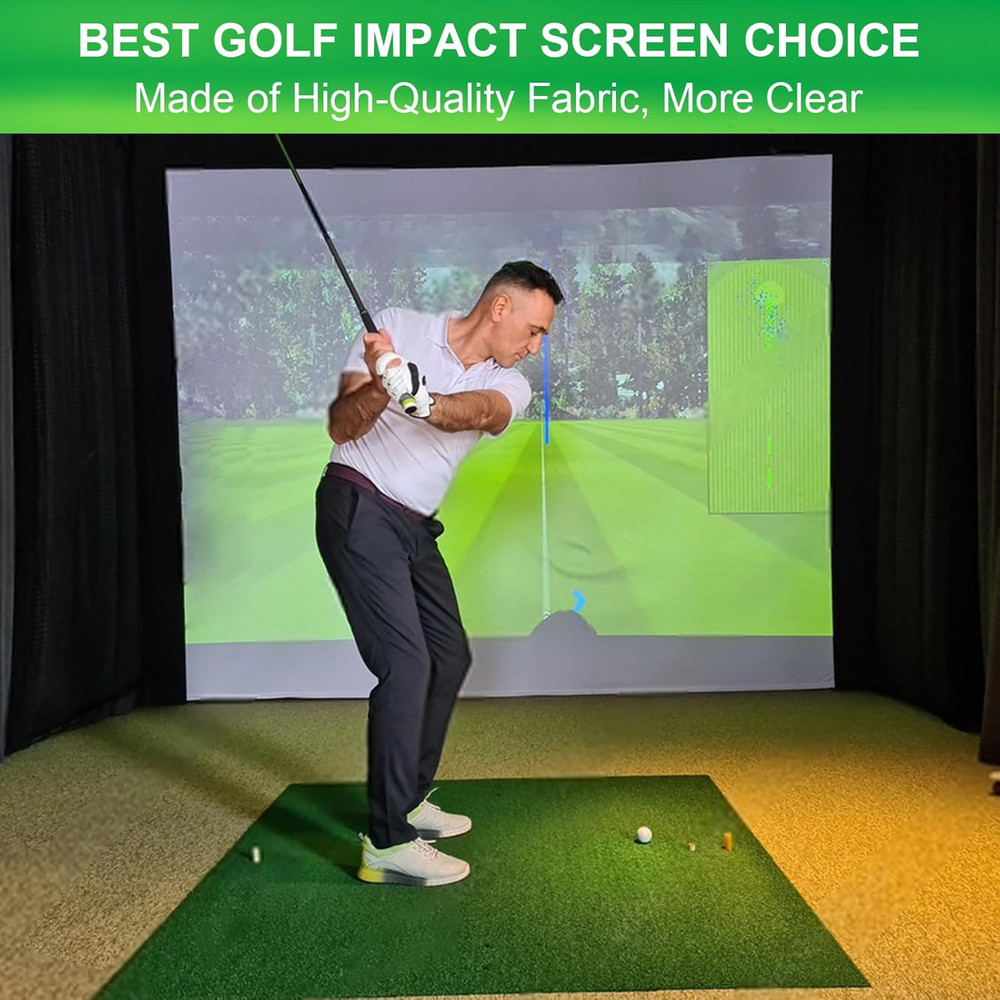 Golf Impact Screen,Easy to Install and Thicker Golf Simulator Impact Screen with