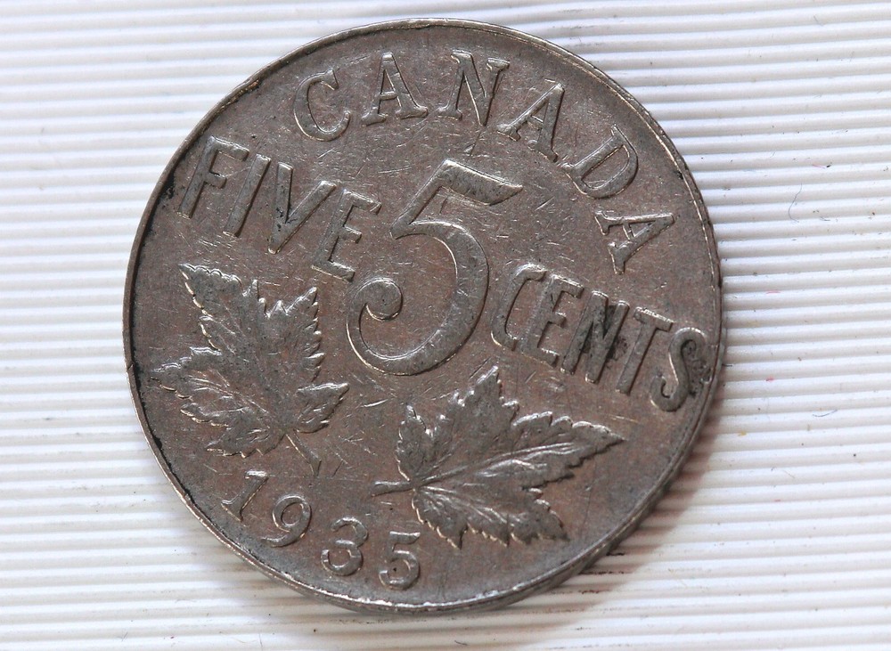 1935 Canada 5 Cents George V