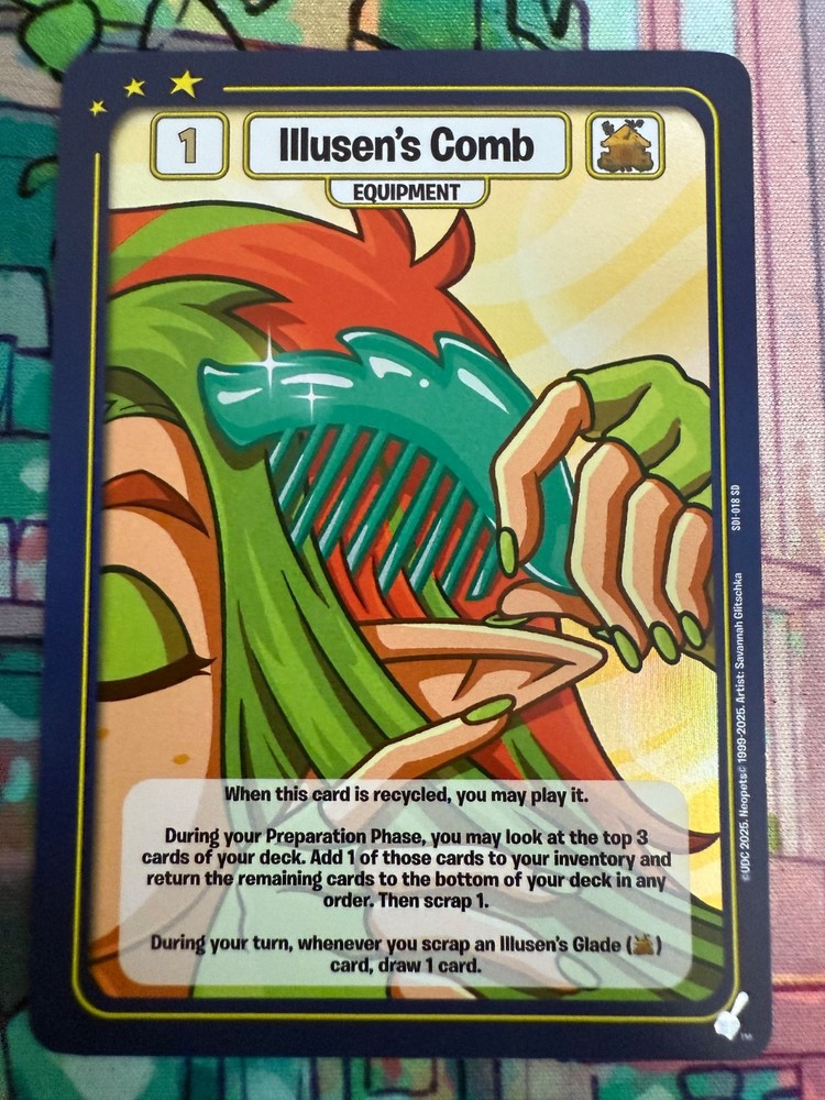Neopets Battledome TCG Structure Deck Exclusives - Illusen's Comb