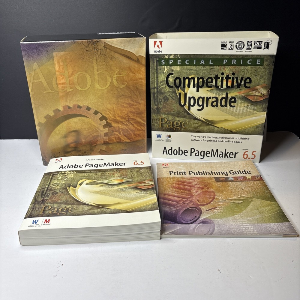 Adobe PageMaker 6.5 Competitive Upgrade Windows 1995