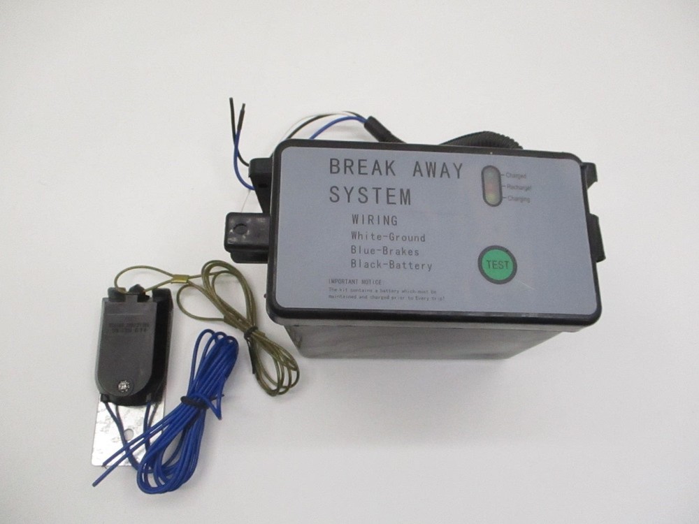 Camper Cargo Trailer Break Away Switch Safety Brake Kit Switch and Battery Kit