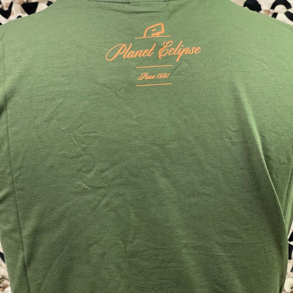 NEW Planet Eclipse Run Men's T-Shirt - Olive - Small