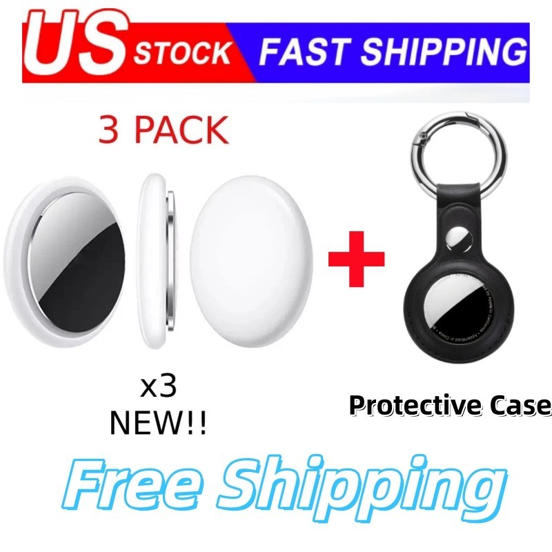 3 PACK Smart Air Tag GPS Bluetooth Tracking for Keys/ IOS & Android, F/S!