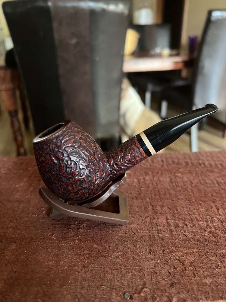 Joe Case Rustic Egg Briar Pipe