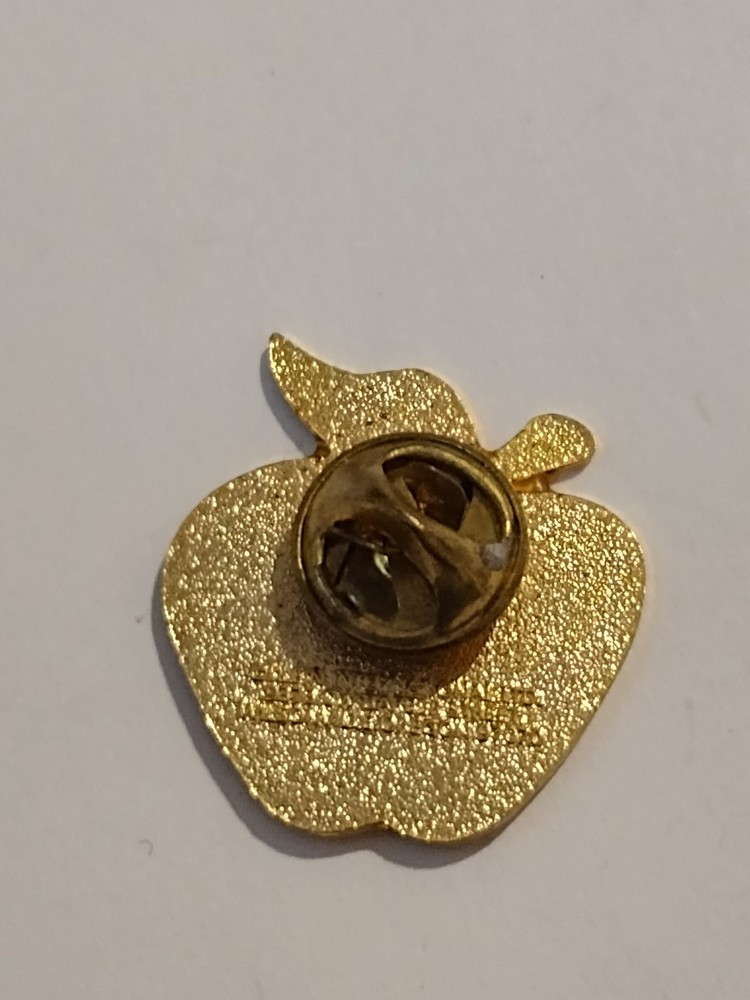 Patriotic Apple Lapel Pin