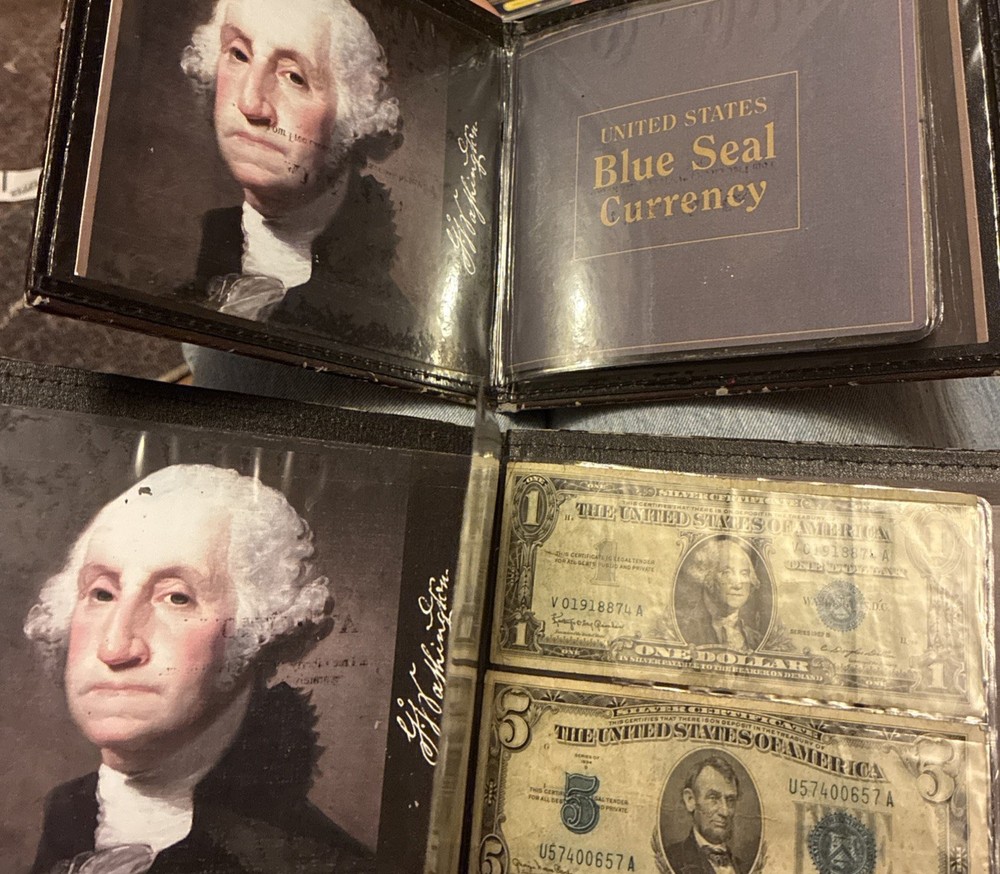 2 $5, &1 Silver Blue Stamp Silver Certificate