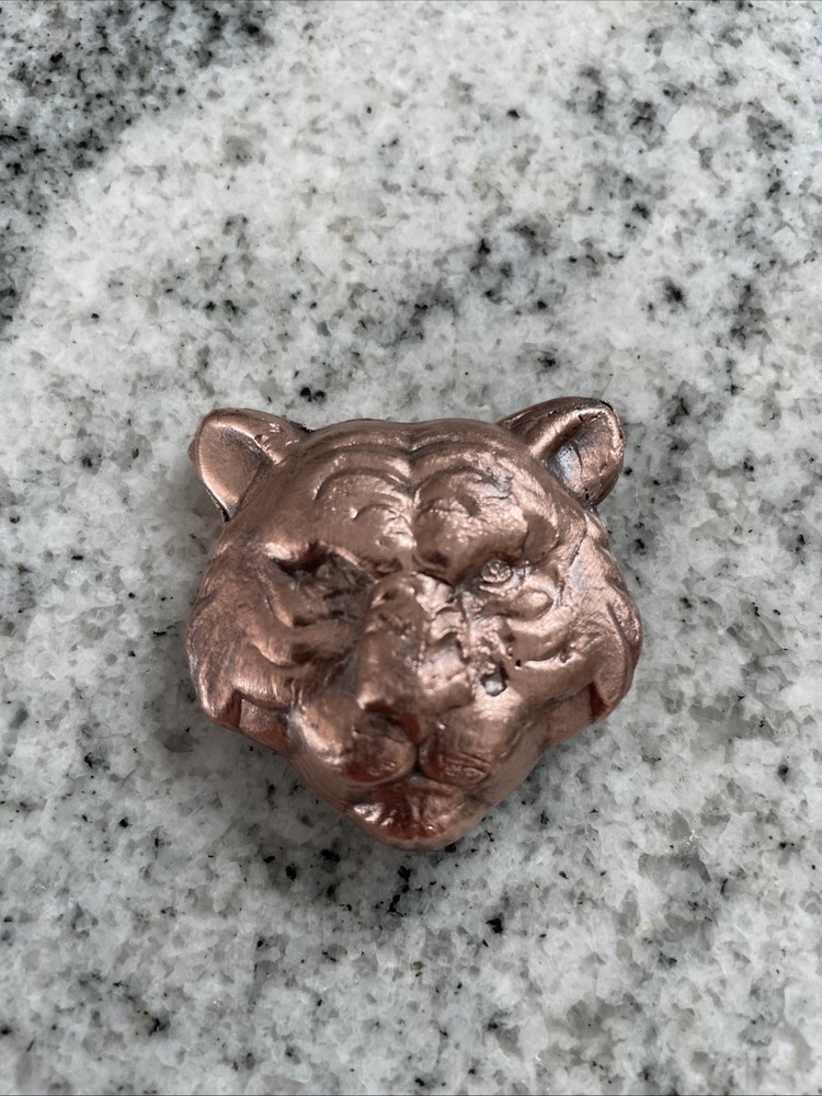 TIGER HEAD #2 - 3 oz COPPER - HAND POUR
