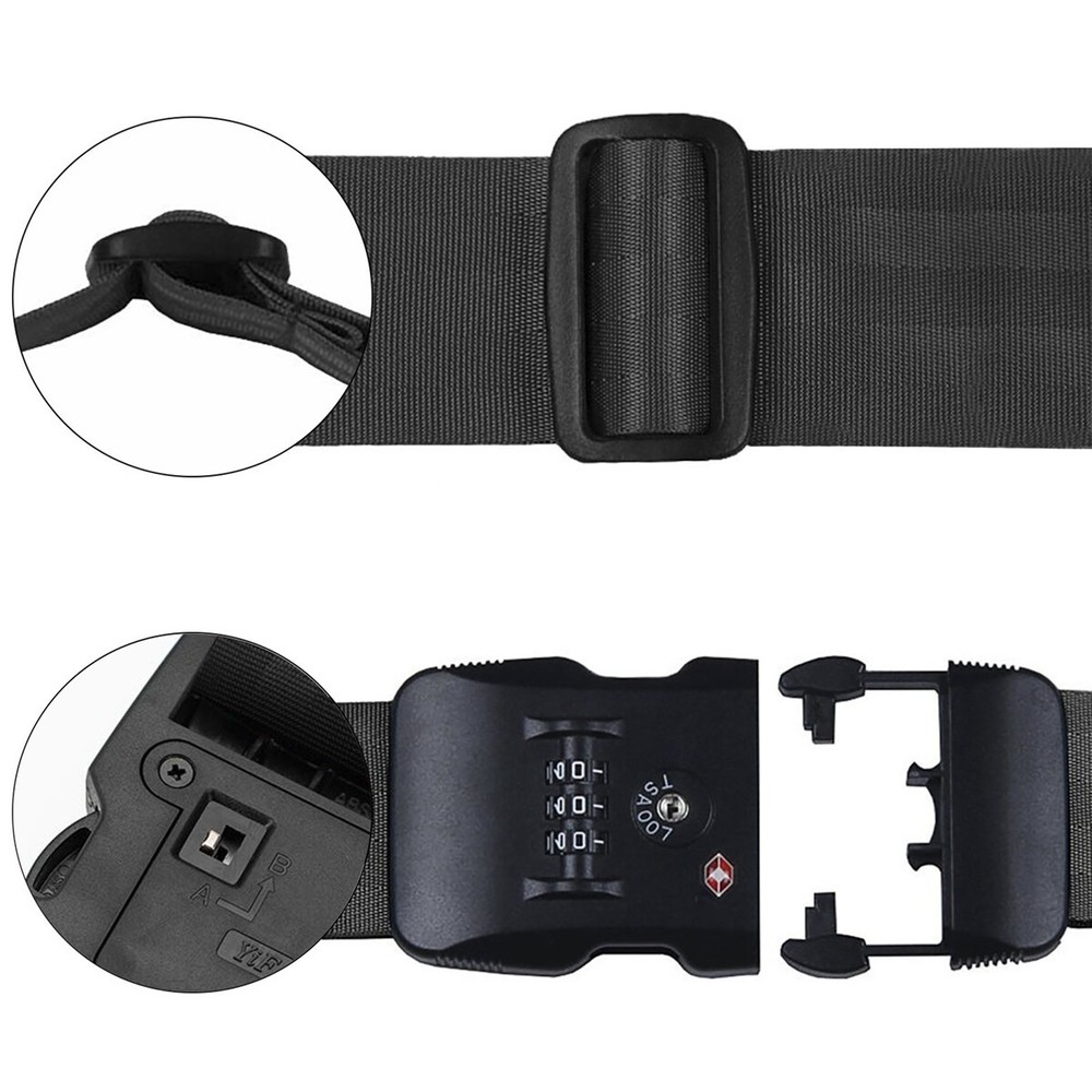 Extra Long Travel Luggage Strap Packing Belt Suitcase Baggage Security Strap US