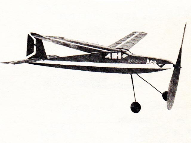Ace Rubber Power 30" Model Airplane Printed Plans & Templates