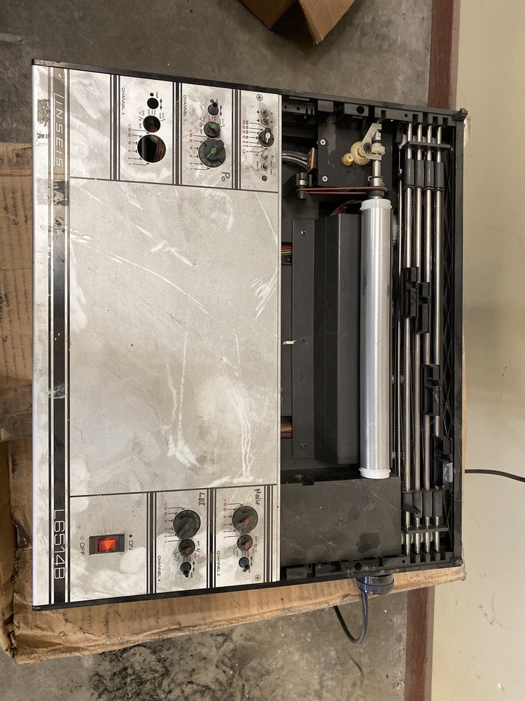 Incomplete Linseis Flatbed Lab Chart Recorder L6514B -1 1 Channel Printer Powers