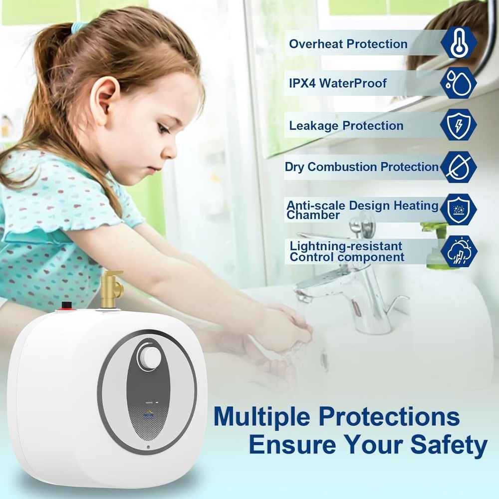 Electric Mini-Tank Water Heater - 2.5 Gallon Compact - 1440W - NIB