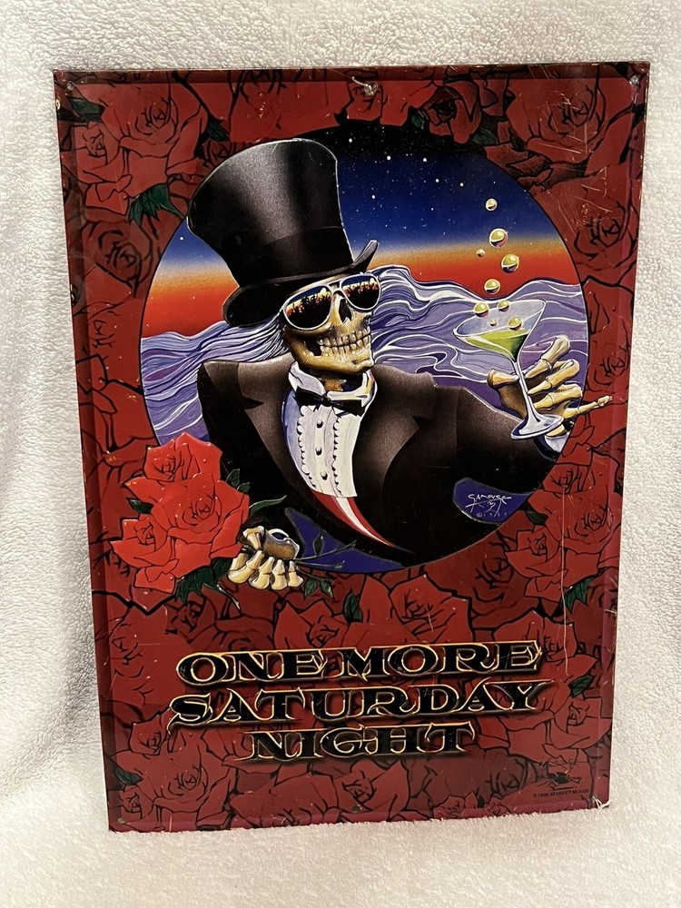 Grateful Dead “One More Saturday Night” Tin Sign