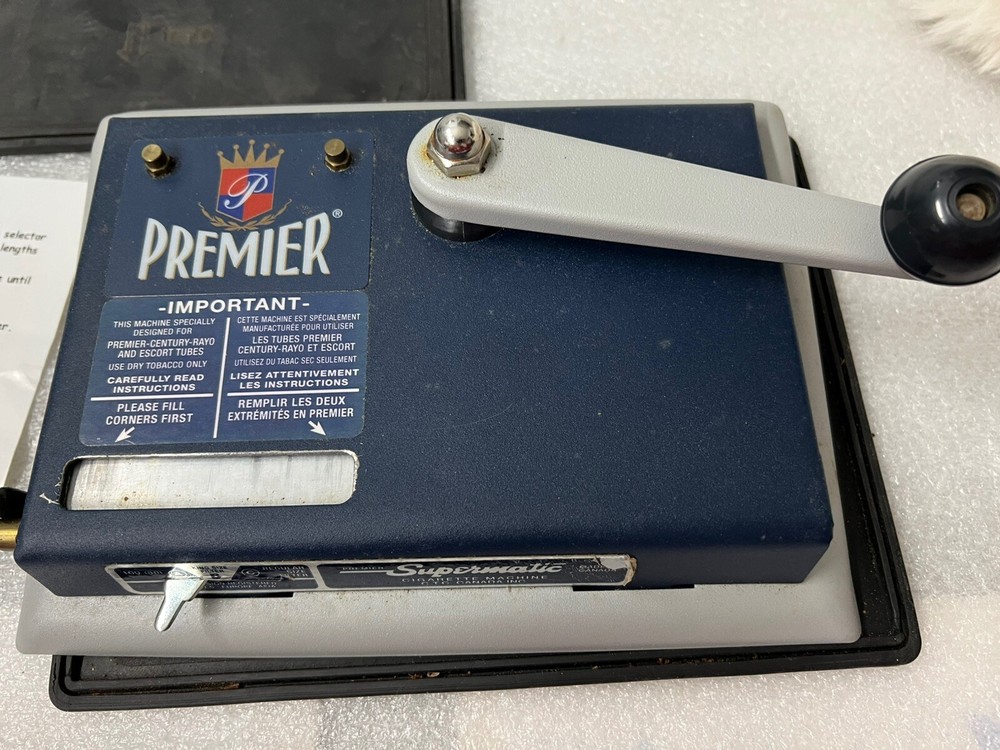 PREMIER Supermatic Cigarette Injector Machine Makes 100mm Regular & King Size