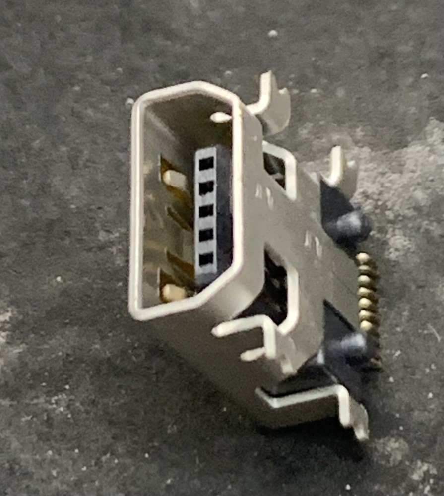 mini usb port female 10 pin