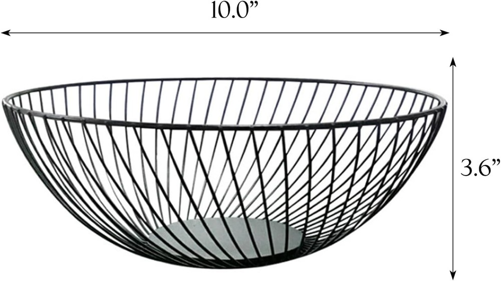 Black Wire Fruit Basket Fruit Bowl Fruit Basket Stand Fruit Bowls Metal Small