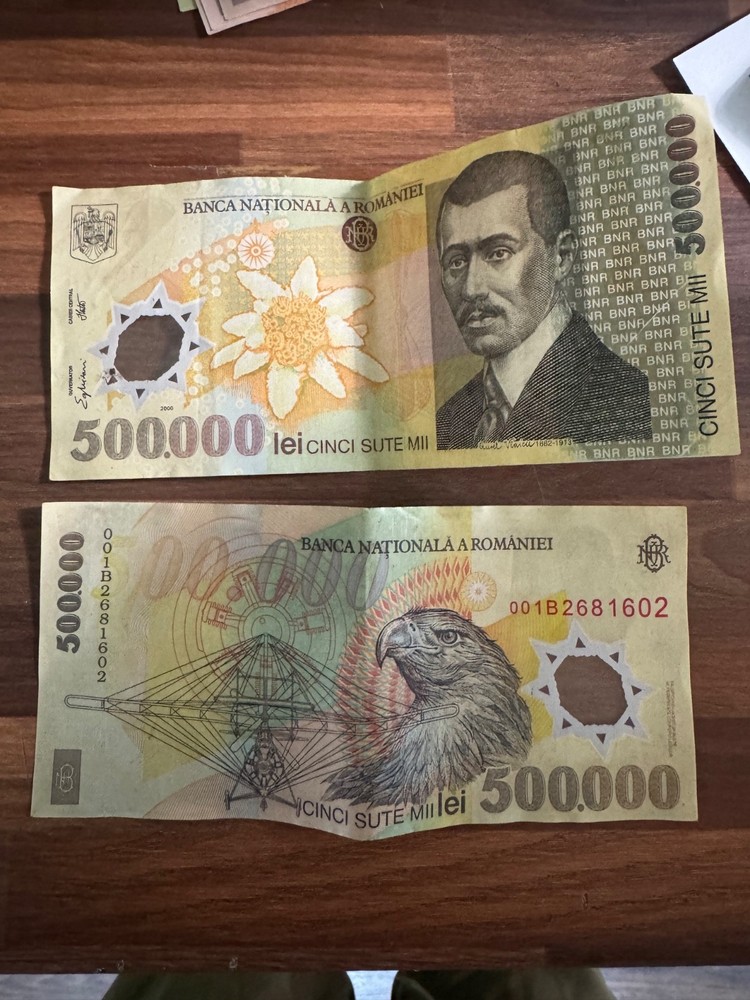 Romanian Money Large bills