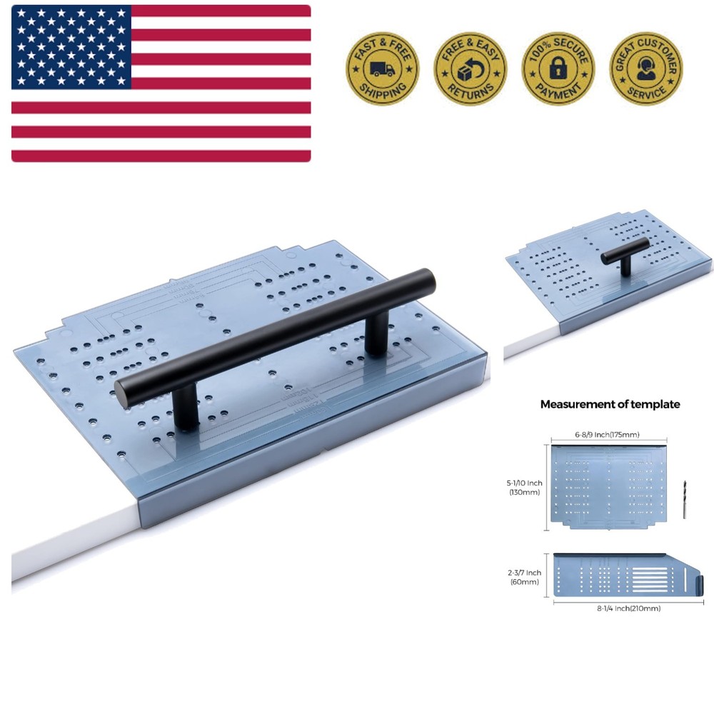 Cabinet Handle Template Tool Drawer Knob Pull Drill Mounting for Hardware Gui...