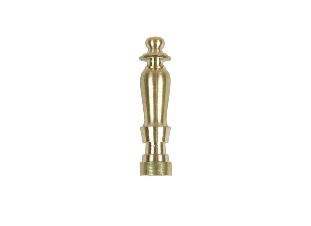 Jandorf 60100 Spindle Finial, Solid Brass Gold