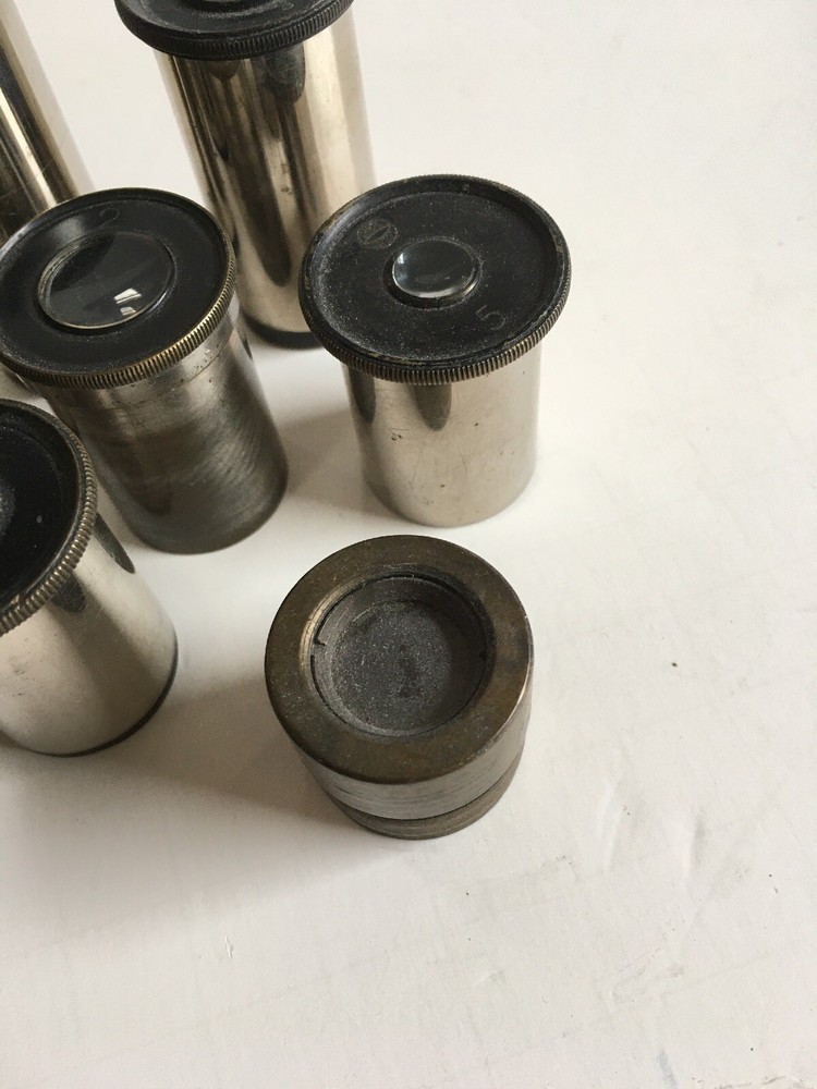 Lot of 7 assorted microscope eyepieces - see pics