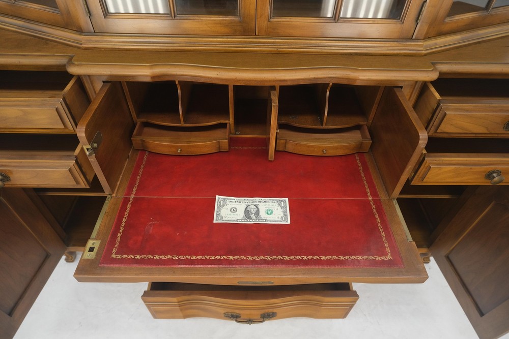 Widdicomb Solid Cherry Butlers Drop Front Leather Top Desk Breakfront MINT