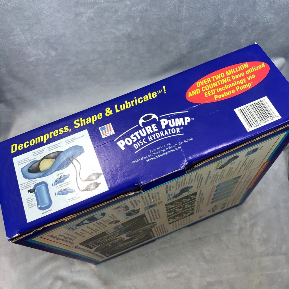 Posture Pump Disc Hydrator Professional Model 2000 Back Spine Corrector with Box