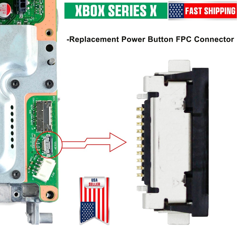 Power Button Flex Cable Connect Dock NEXUS Eject FPC Connector For Xbox Series X