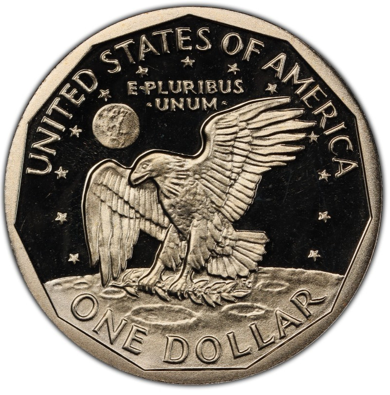 1981-S Type 1 Rounded "S" Proof Susan B. Anthony Dollar 1$
