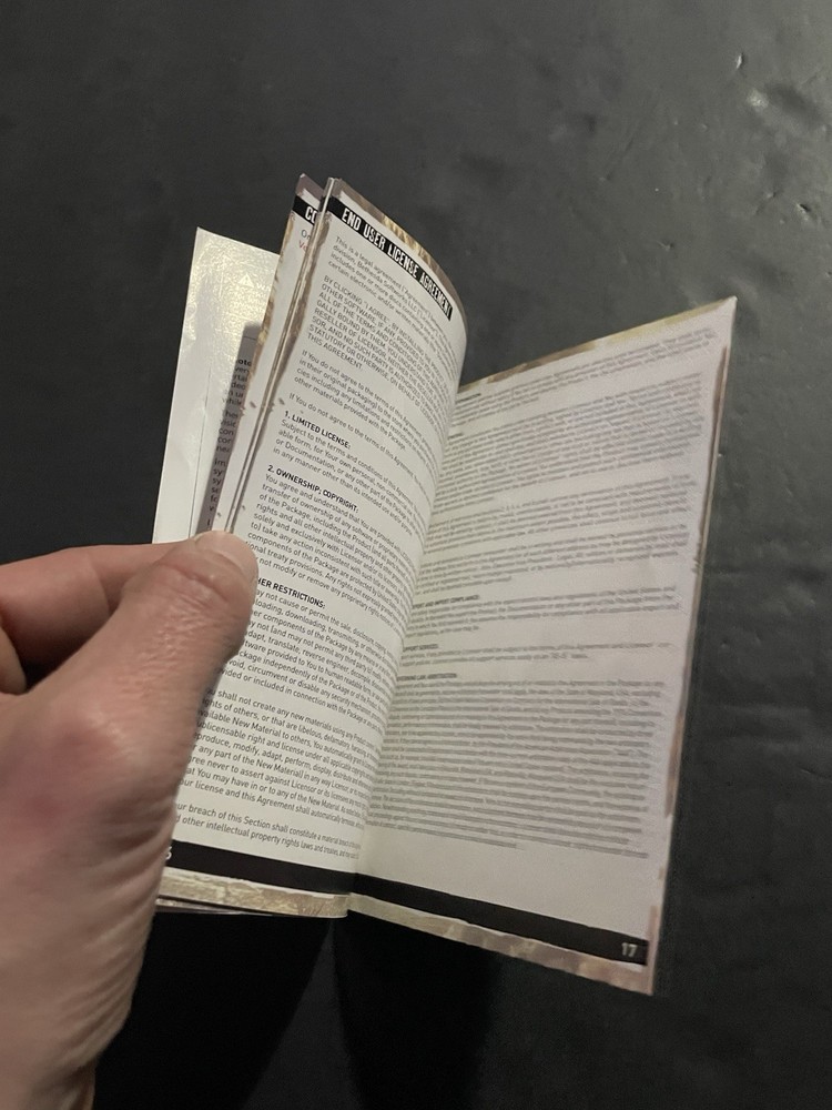 rage xbox 360 manual only