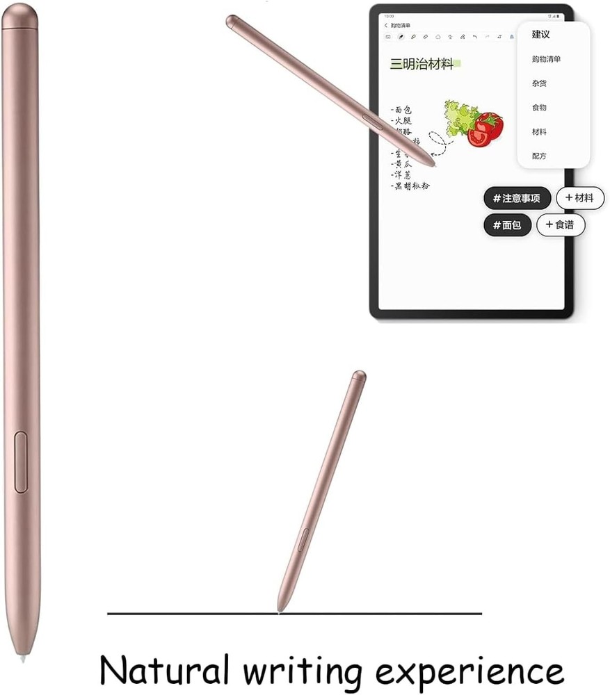 2 Pack Galaxy Tab S7 FE S Pen Replacement for Samsung Pink