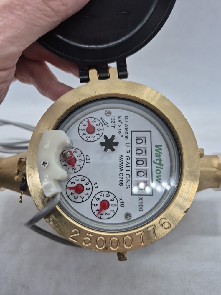 Cold Water Meter with Pulse Output, Watflow 5/8" X 1/2"