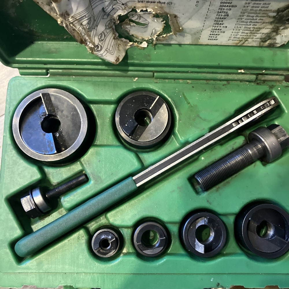 7238sb greenlee knockout set