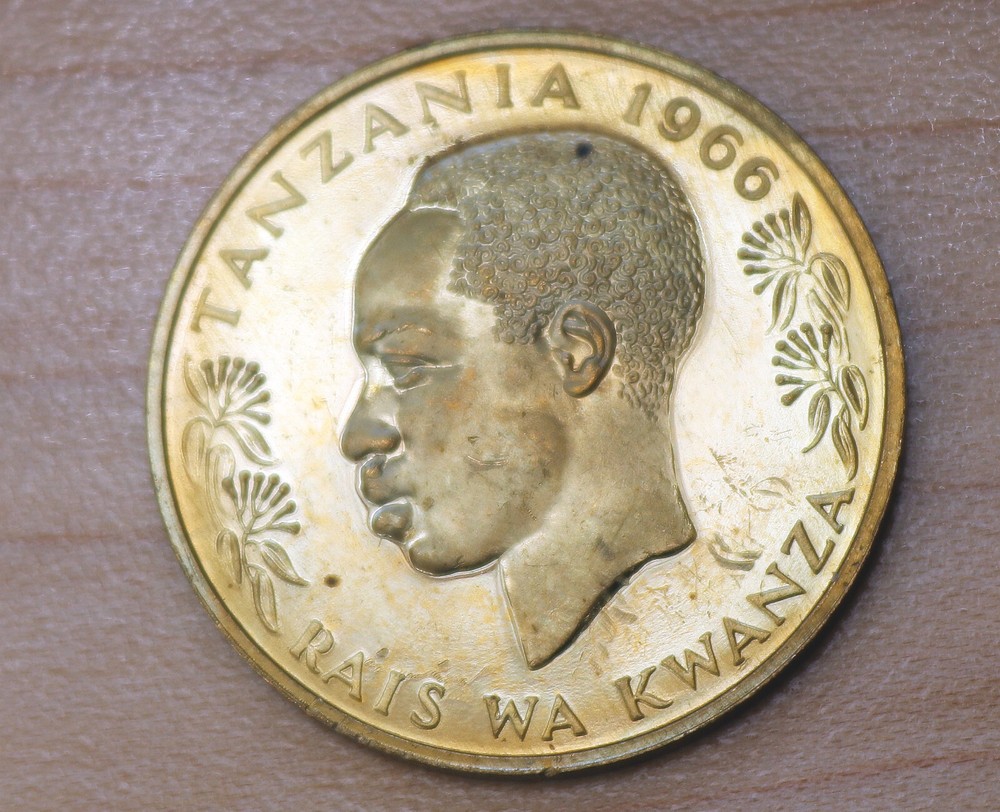 1966 Tanzania 20 Senti Ostrich Proof