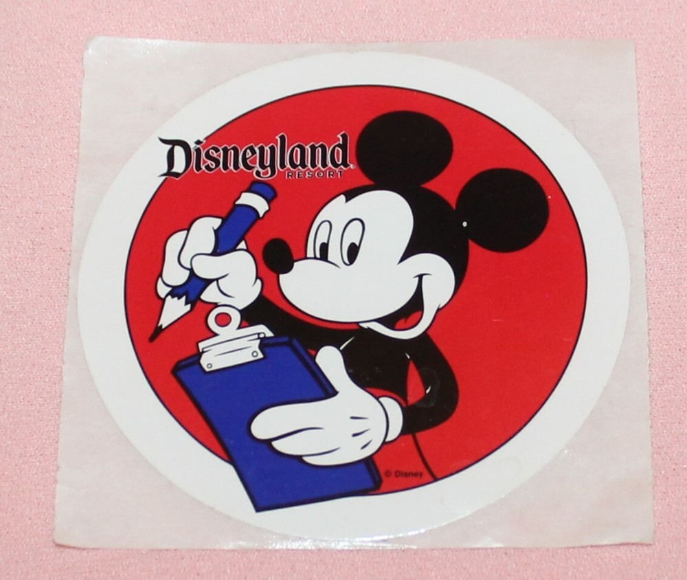 Disneyland Mickey Mouse Sticker