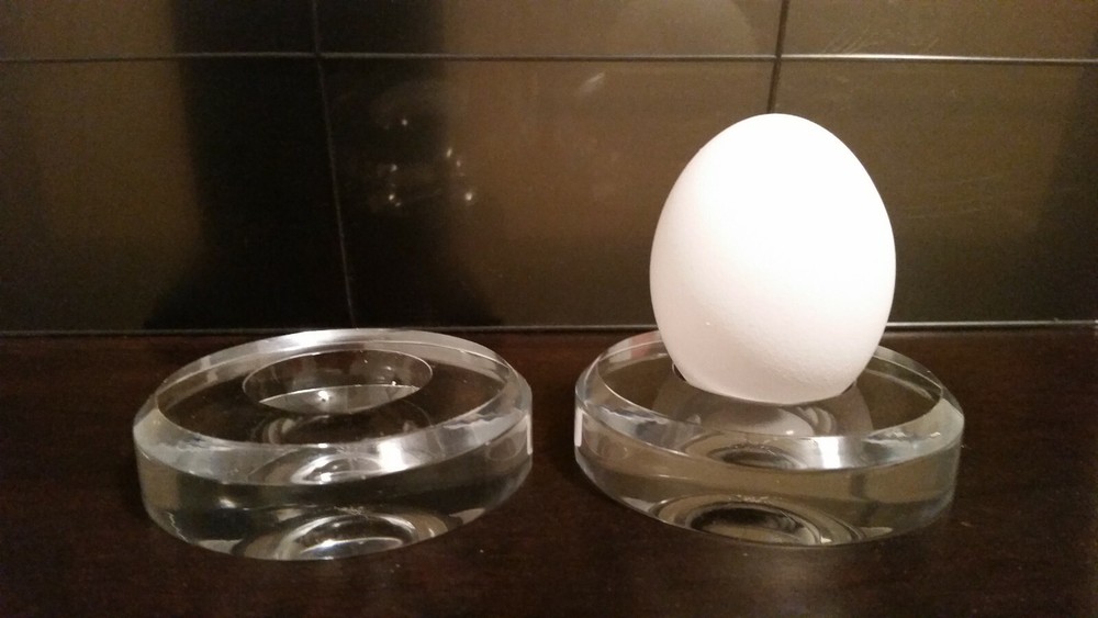 3 XLarge 3" Round Dimple Display Stands For Ornaments Holiday or Easter Eggs