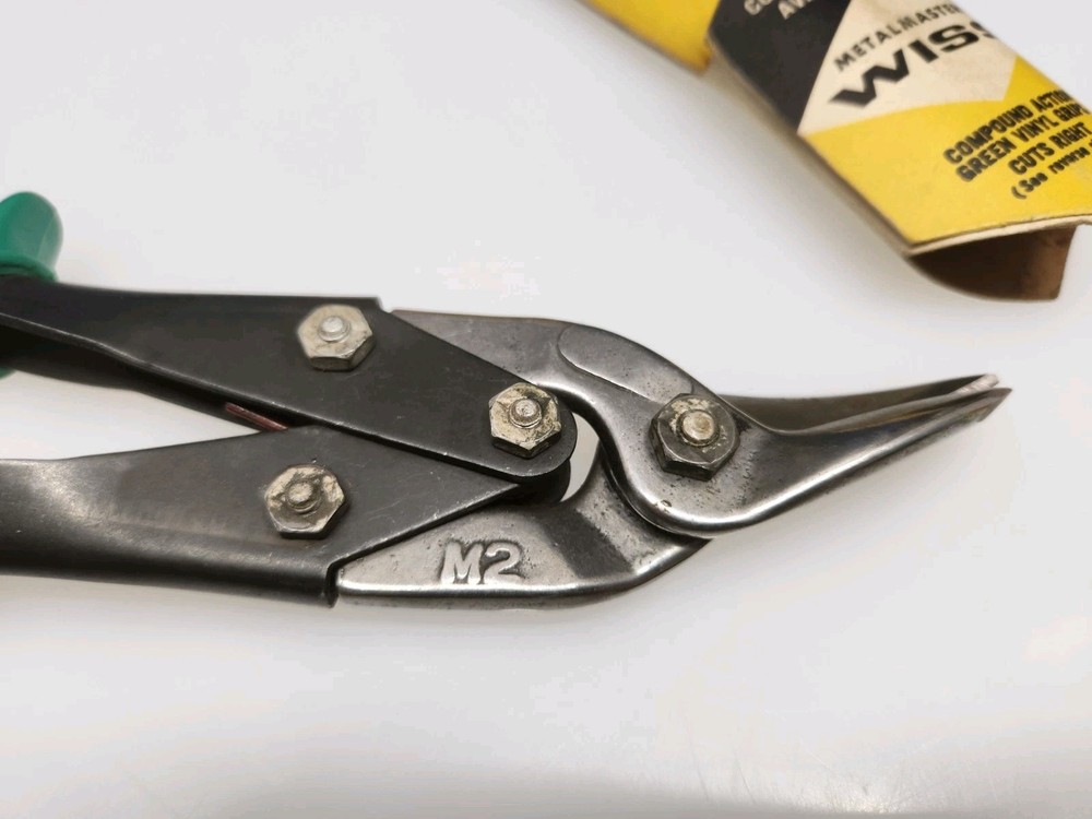 Wiss M2 Compound Action Aviation Snips Cuts Right Original Box & Inner Box