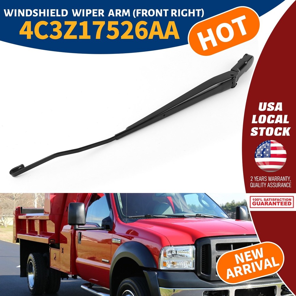 1X Front Windshield Left Wiper Arm OE 4C3Z17526AA For 2000-2005 Ford Excursion