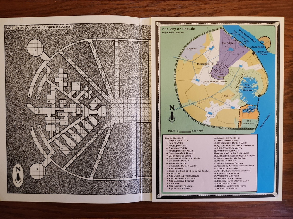 DDA1 Arena of Thyatis module D&D adventure TSR Basic Dungeons & Dragons BECMI