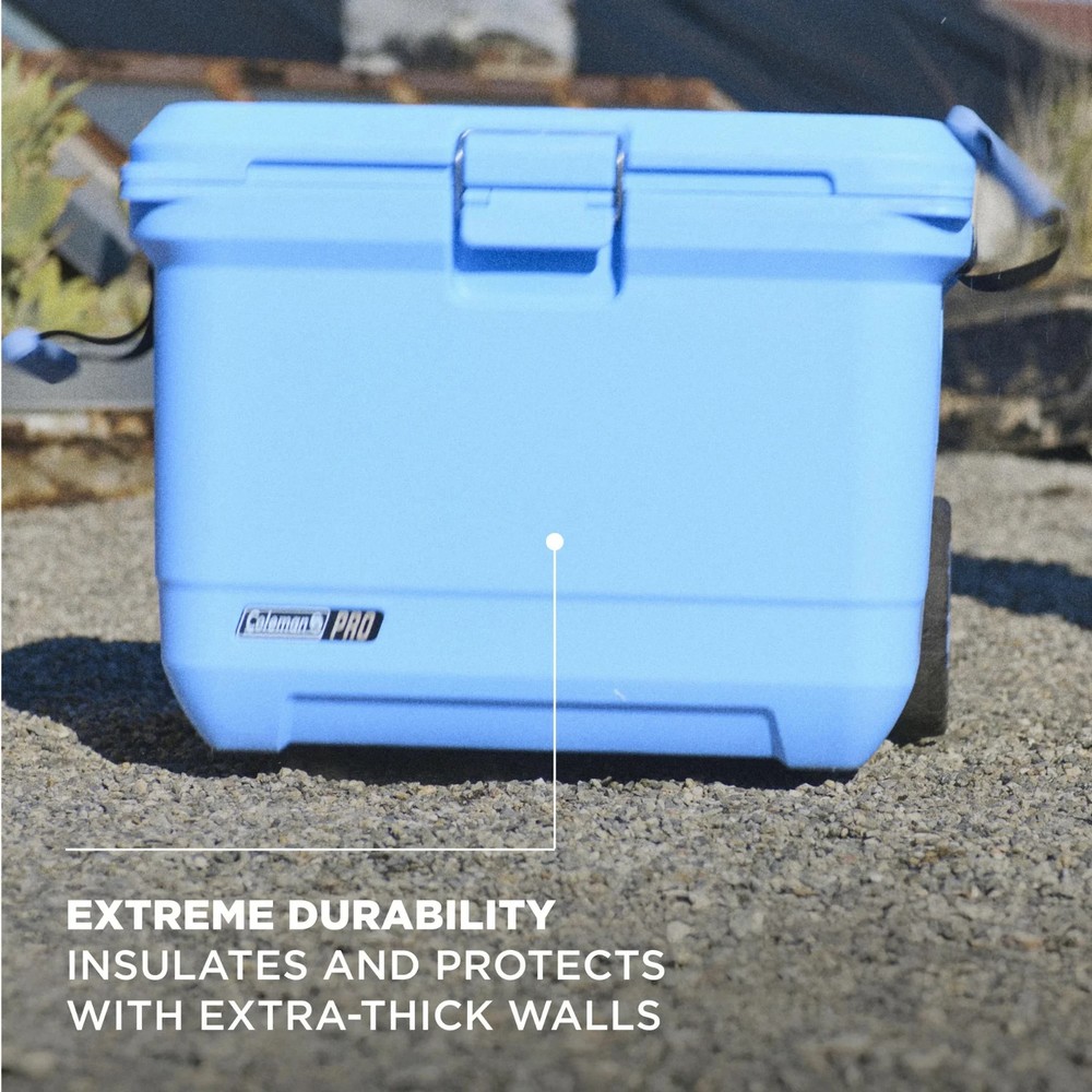Coleman Pro 55qt Hard Sided Cooler Blue Sky