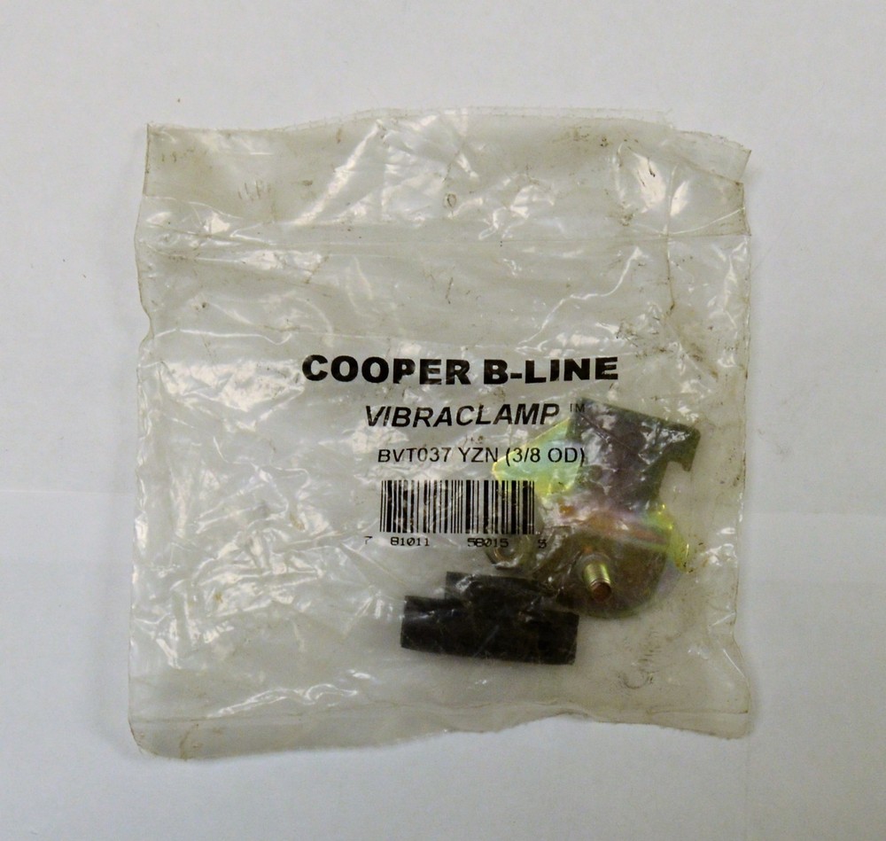New B-LINE VIBRACLAMP,  3/8" OD, BVT037, NOS.